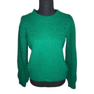GAP Women’s Green Acrylic Wool Nylon Alpaca Blend Sweater Size Small